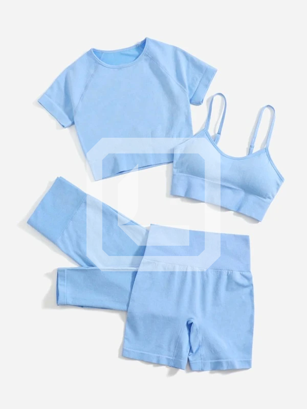 Conjunto fitness Feminino 4 Peças - Fit Pro - Compre 3 Leve 4
