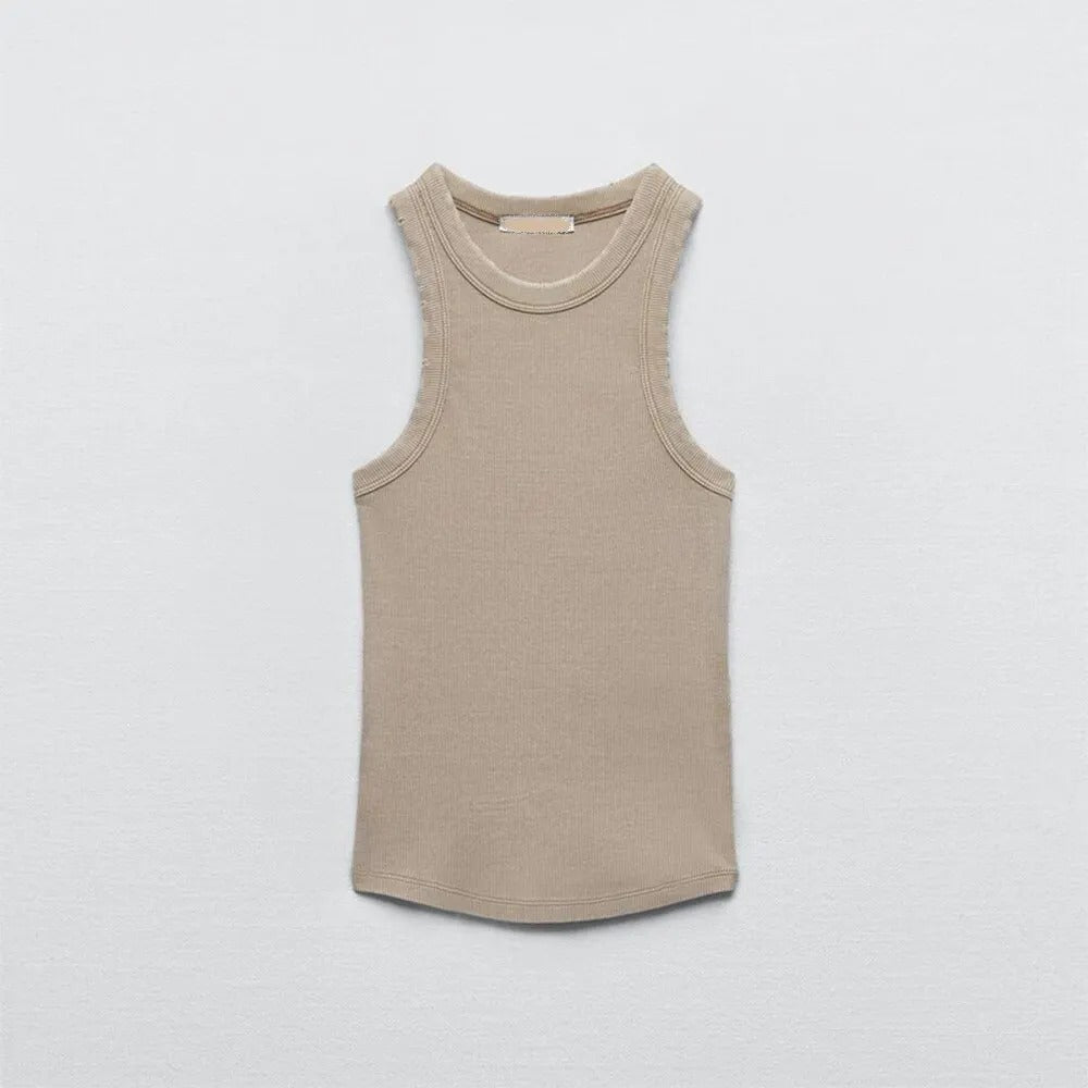 Camisa Feminina Canelada Básica Alice