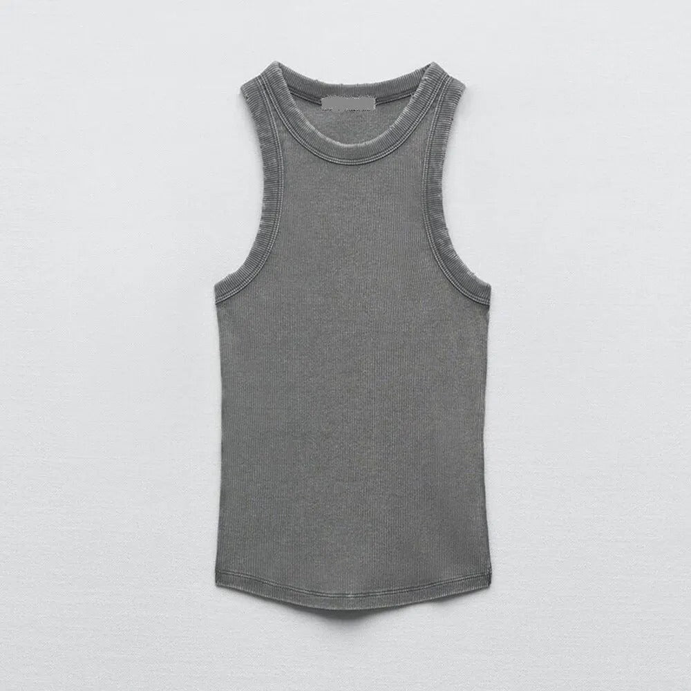 Camisa Feminina Canelada Básica Alice