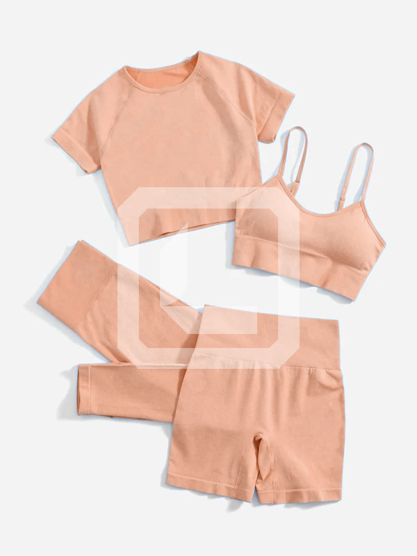 Conjunto fitness Feminino 4 Peças - Fit Pro - Compre 3 Leve 4